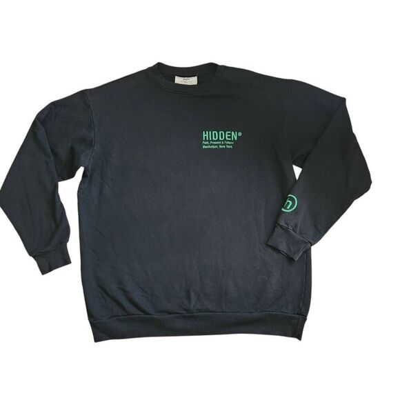 Hidden New York Sweatshirt Mens Large Crewneck Streetwear Minimalist Athleticwea - Picture 3 of 5